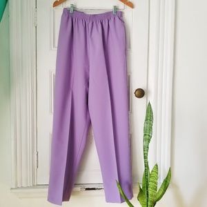 Vtg BonWorth Lilac High Waisted Slack - Size M